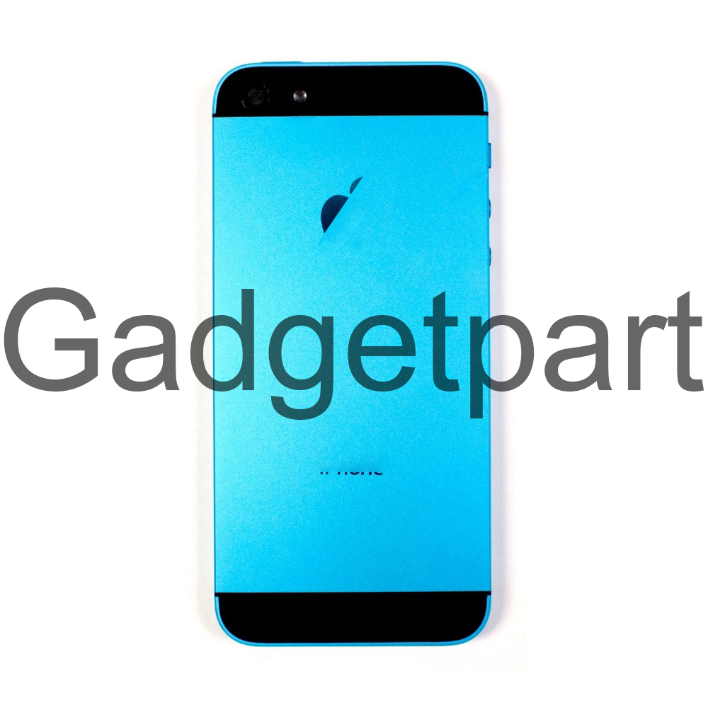 Задняя крышка iPhone 5 Голубо-Черная (Blue-Black)