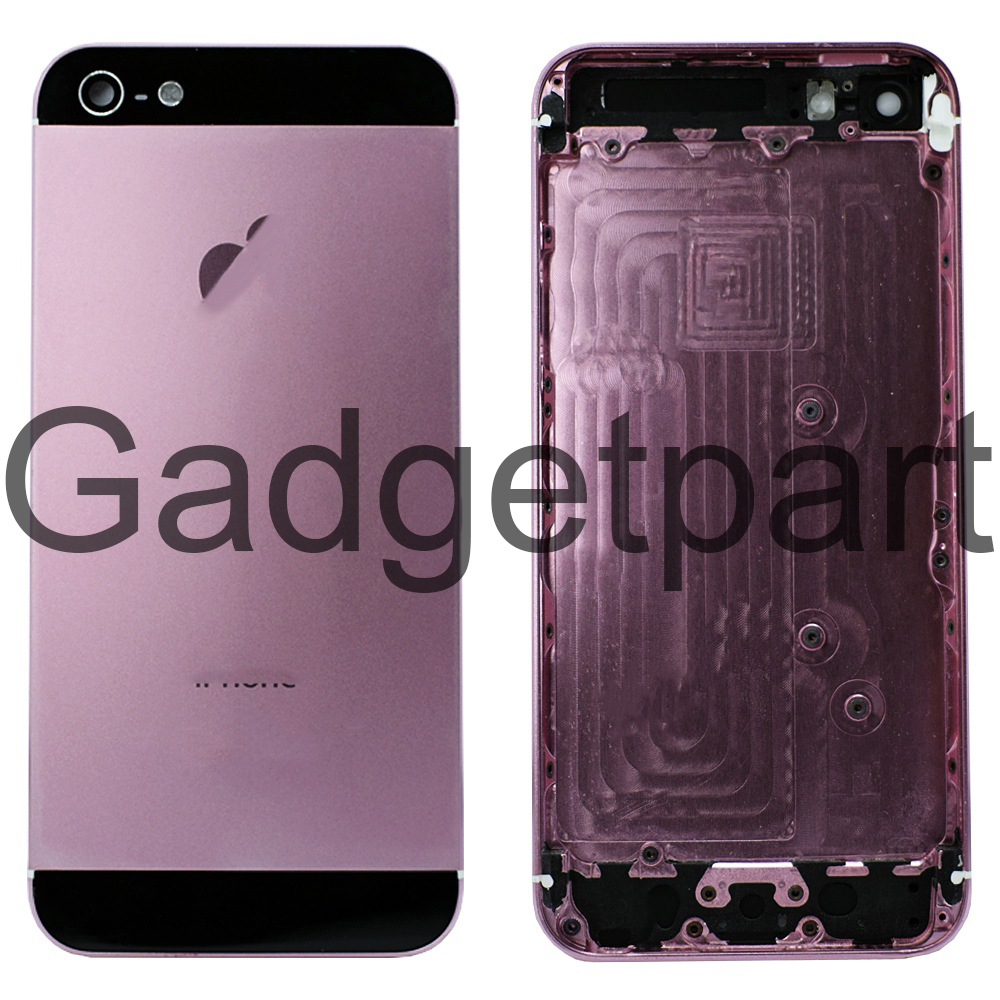 Задняя крышка iPhone 5 Розово-Черная (Pink-Black)