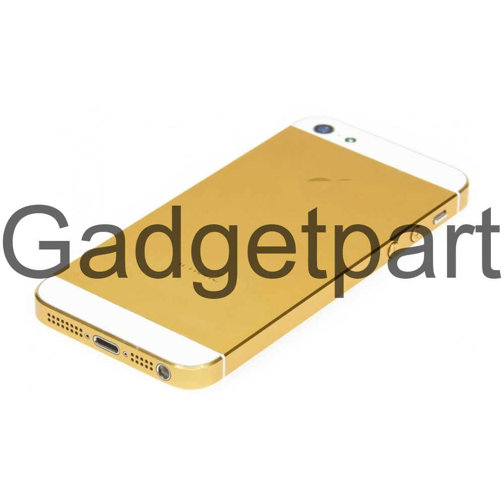 Задняя крышка iPhone 5 Золотисто-Белая (Gold-White)