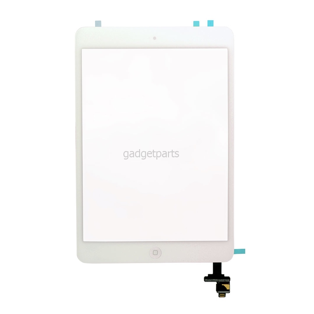 Сенсорное стекло, тачскрин в сборе (Контроллер+кнопка Home) iPad mini, mini 2 Retina Белый (White)