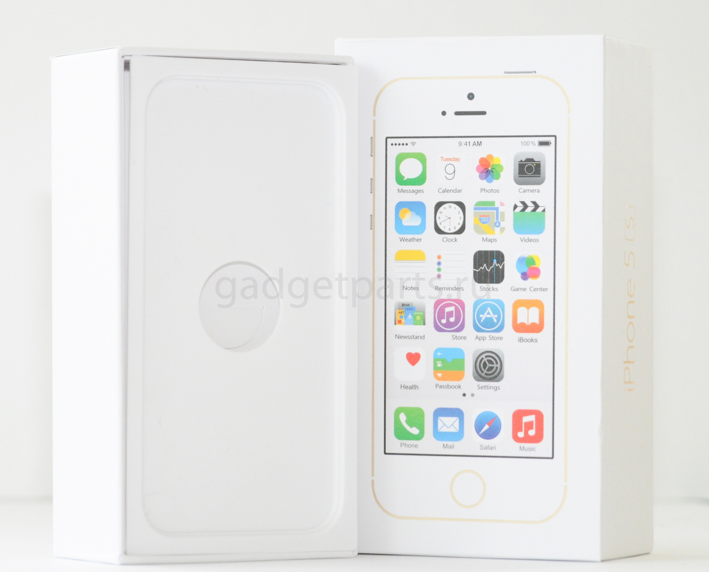 Коробка iPhone 5S Золотая (Gold)