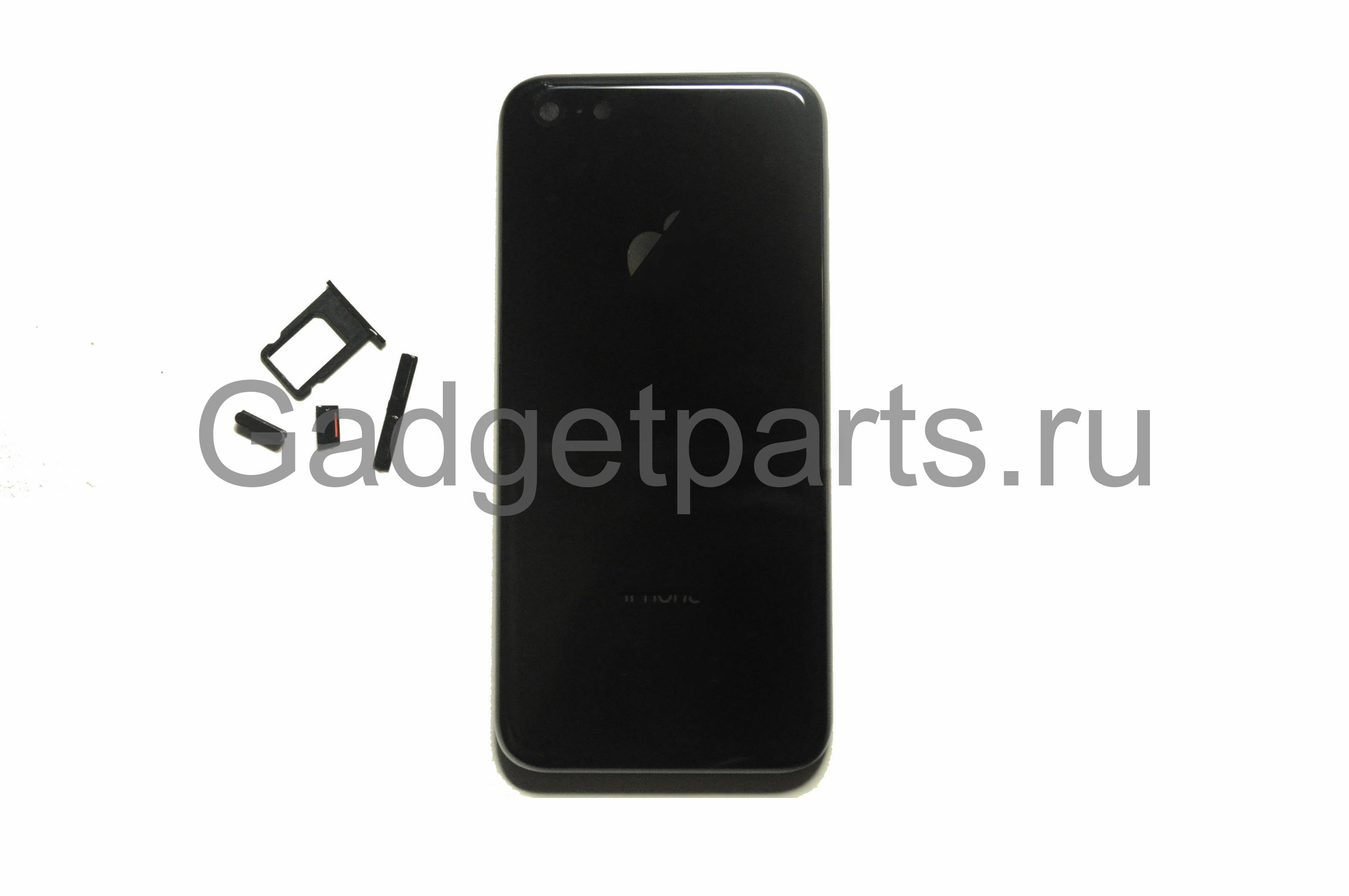 Задняя крышка (комплект кнопок, сим-лоток) iPhone 5C Черная (Black) Оригинал