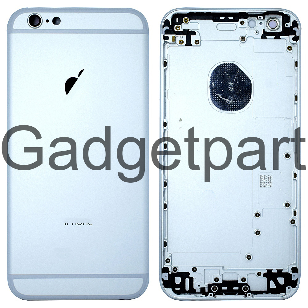 Задняя крышка iPhone 6S Серебряная, Белая (Silver, White)