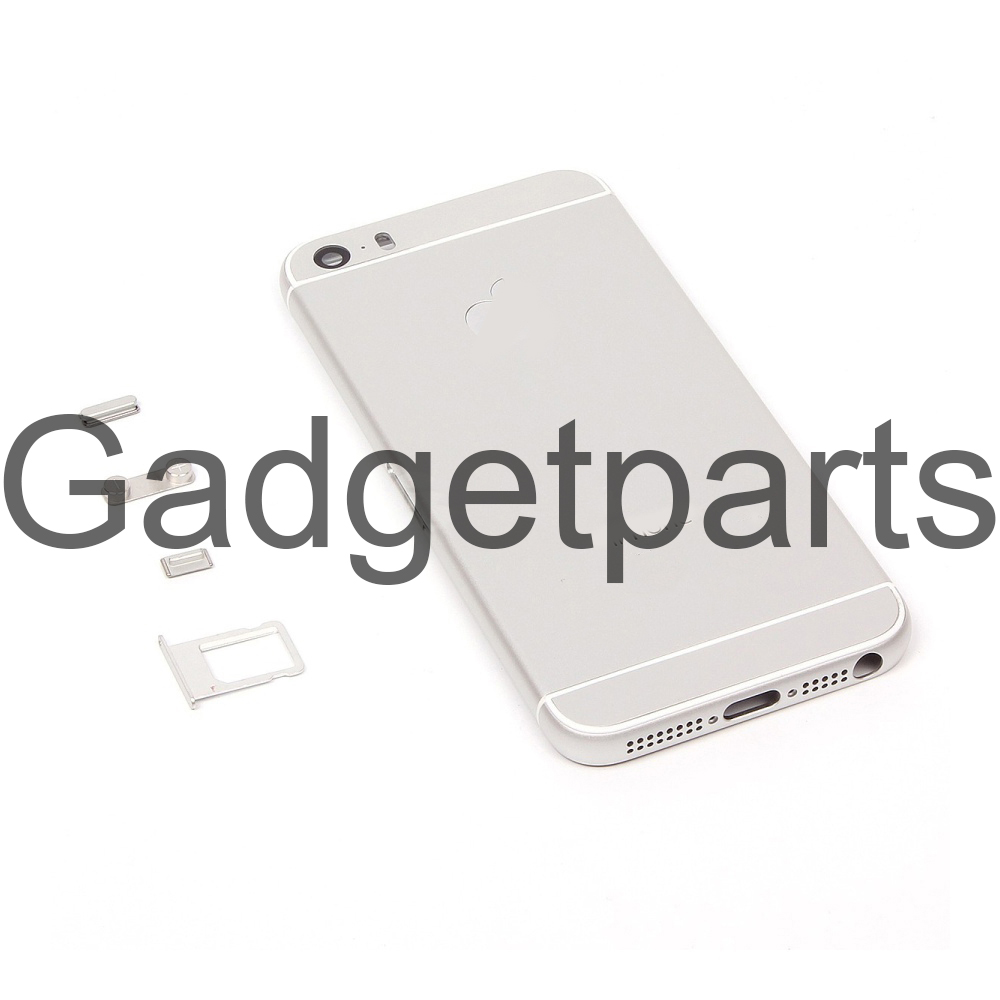 Задняя крышка iPhone 5S под iPhone 6 Белая (Silver)