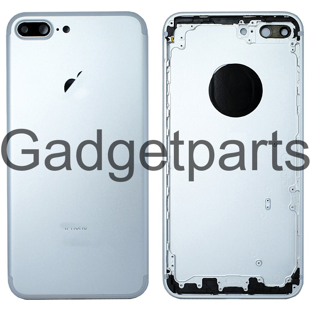Задняя крышка iPhone 7 Plus Серебряная, Белая (Silver, White)