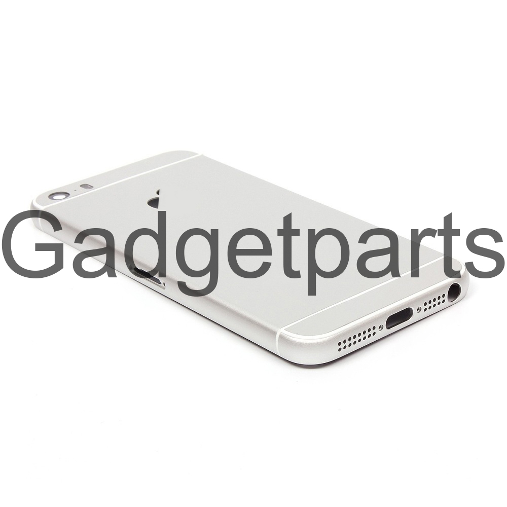 Задняя крышка iPhone 5 под iPhone 6 Белая, Серебряная (White, Silver).