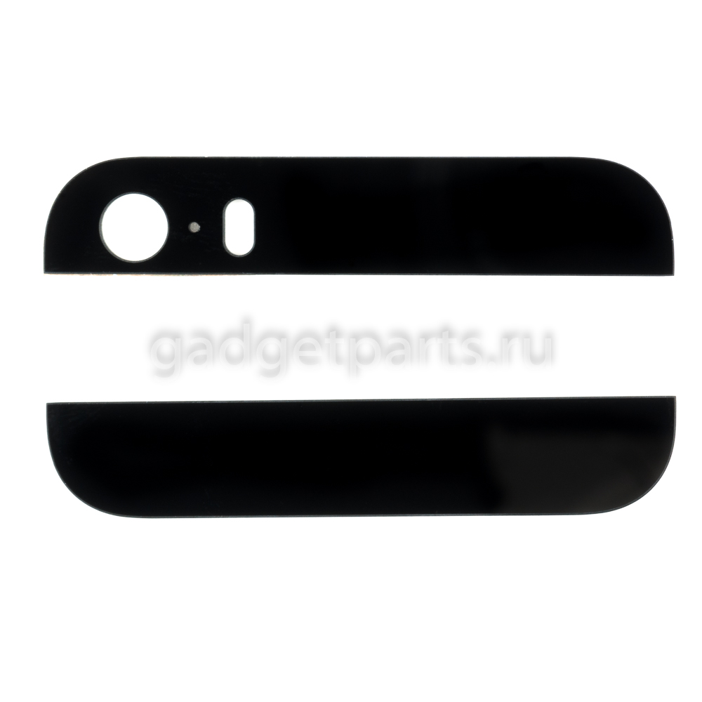 Стекла для задней крышки iPhone 5S Черные (Black)