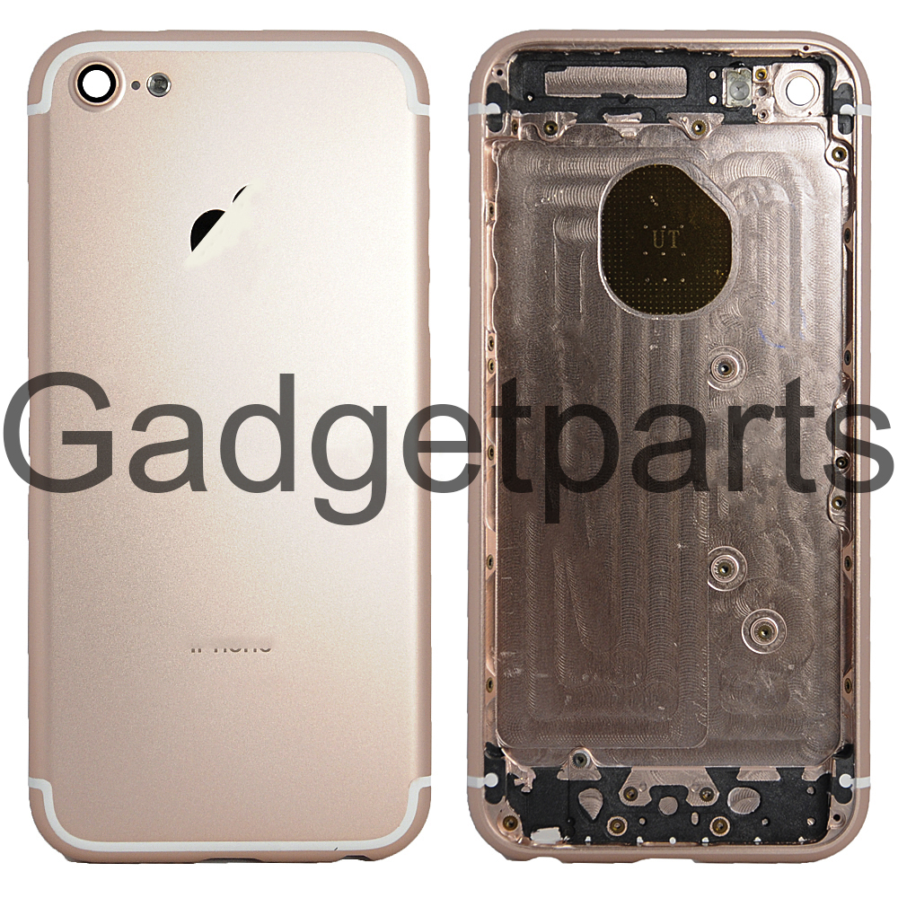 Задняя крышка iPhone 5 под iPhone 7 Розовое золото (Rose gold)