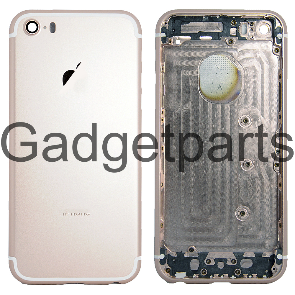 Задняя крышка iPhone 5S под iPhone 7 Розовое золото (Rose gold)