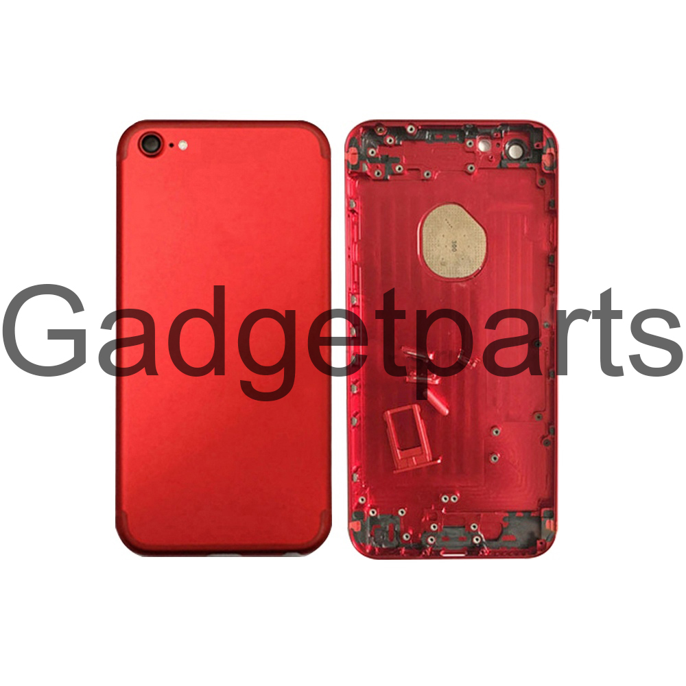 Задняя крышка iPhone 6 под iPhone 7 Красная (Red)
