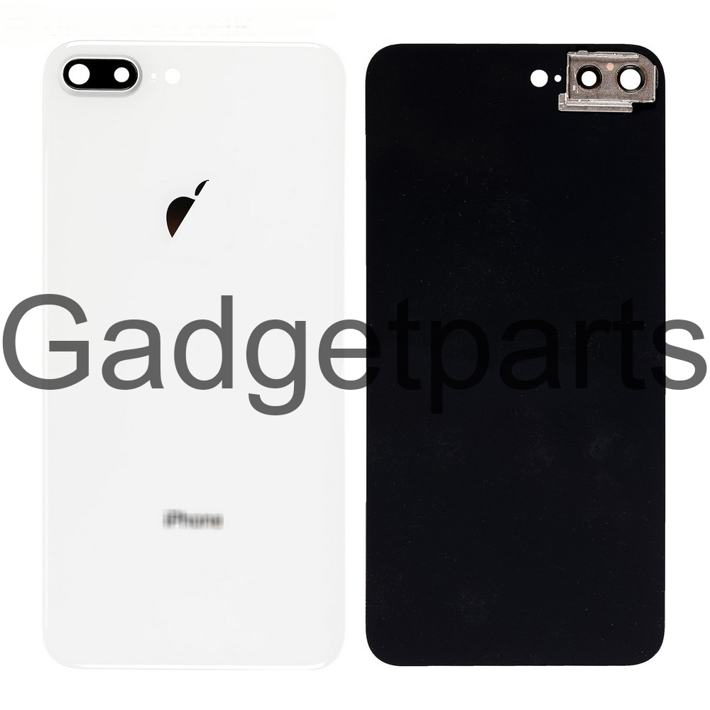 Задняя крышка iPhone 8 Plus Серебряная, Белая (Silver, White)