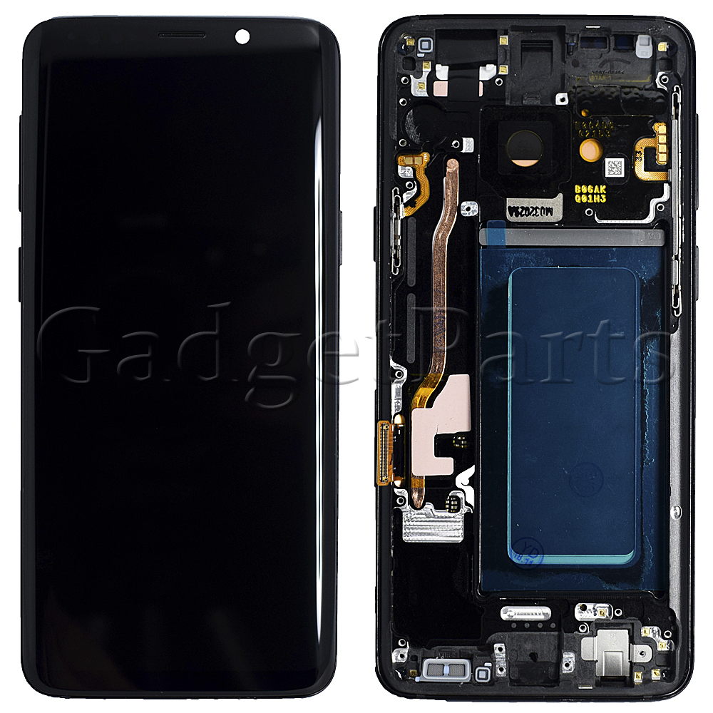 Модуль (дисплей, тачскрин, рамка) Samsung Galaxy S9, G960F Черный (Black) Оригинал