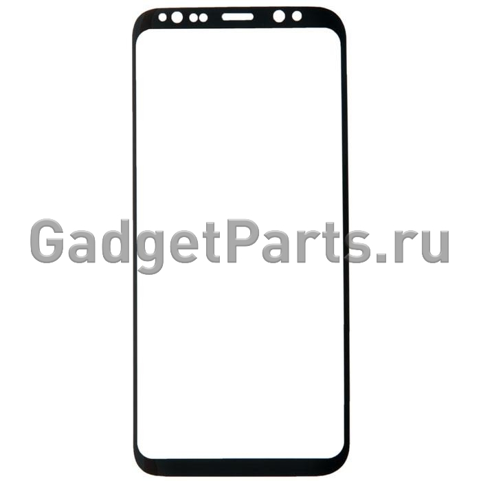Защитное противоударное стекло 3D Samsung Galaxy S8 Черное (Black) Premium