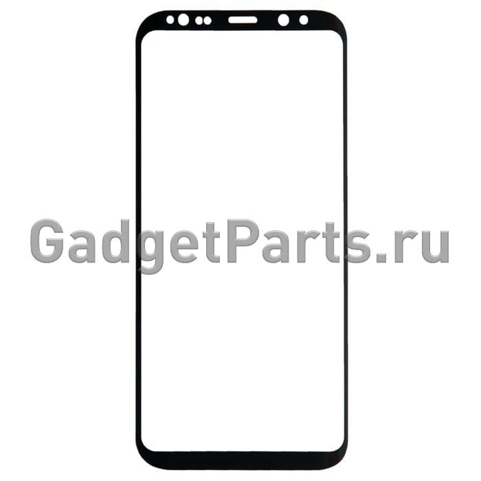 Защитное противоударное стекло 3D Samsung Galaxy S8 Plus Черное (Black) Premium