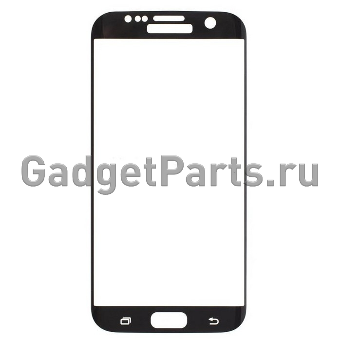 Защитное противоударное стекло 3D Samsung Galaxy S7 Edge Черное (Black)