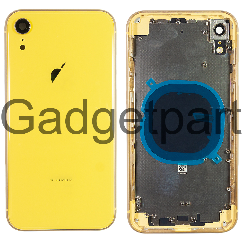 Задняя крышка в сборе iPhone XR Желтая (Yellow)