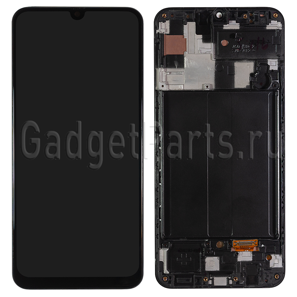 Модуль (дисплей, тачскрин, рамка) Samsung Galaxy A50, A505F Черный (Black) OLED