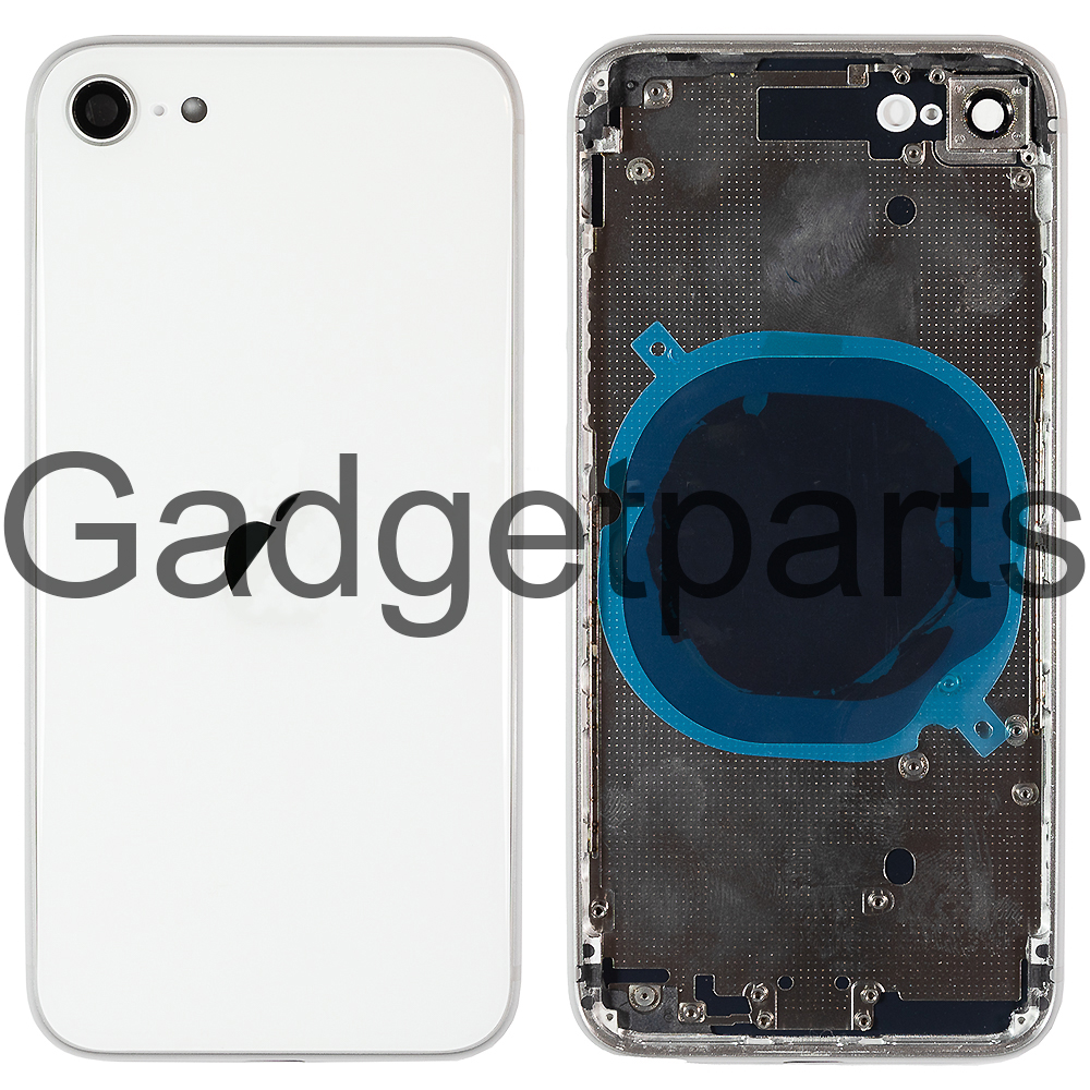 Задняя крышка в сборе iPhone SE (2-го поколения) 2020 Белая (Silver, White)