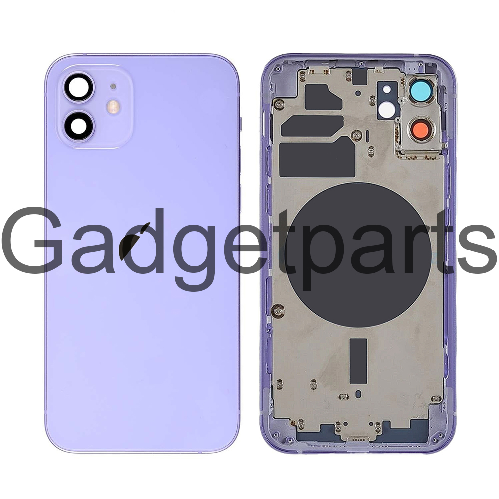 Задняя крышка в сборе iPhone 12 Фиолетовая (Purple)