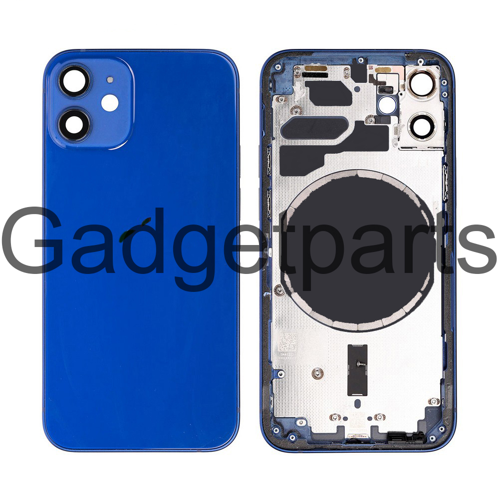 Задняя крышка в сборе iPhone 12 mini Синяя (Blue)