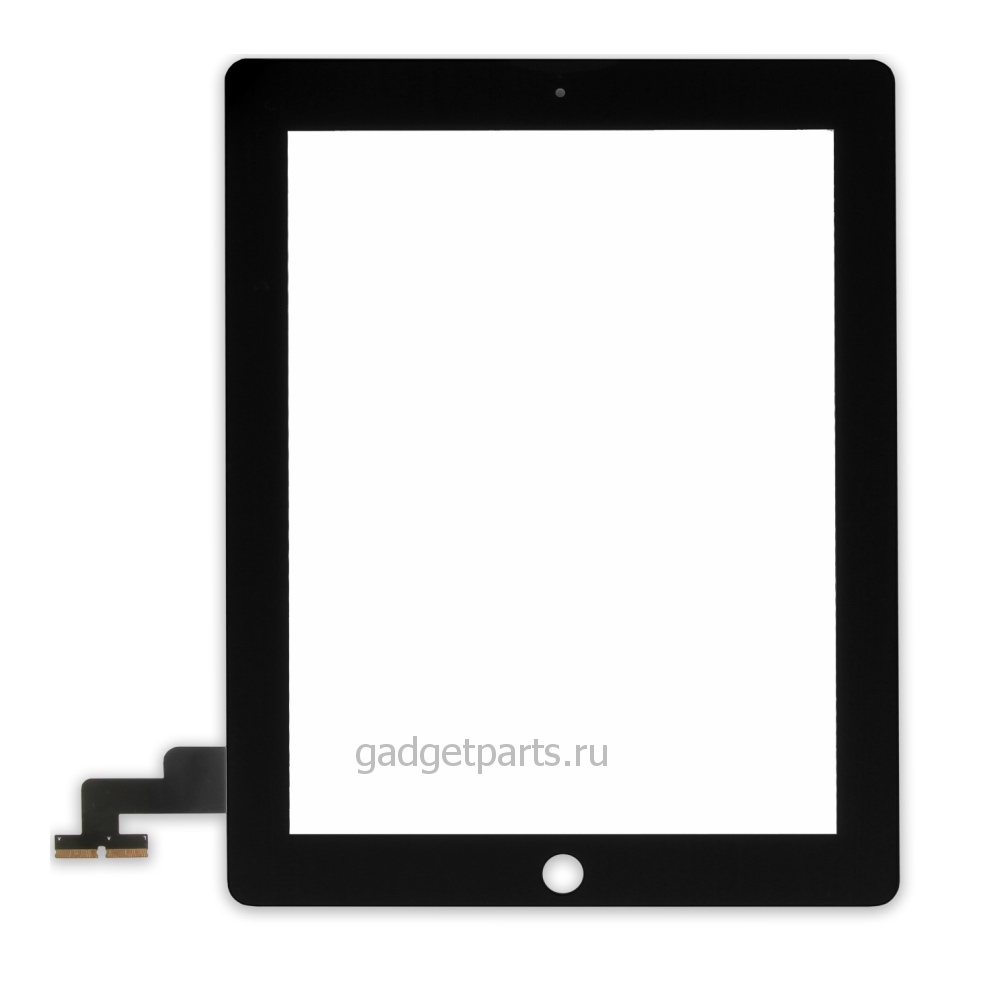 Сенсорное стекло, тачскрин iPad 2 Черный (Black)