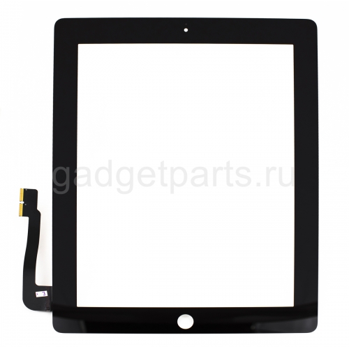 Сенсорное стекло, тачскрин iPad 3, 4 Черный (Black)