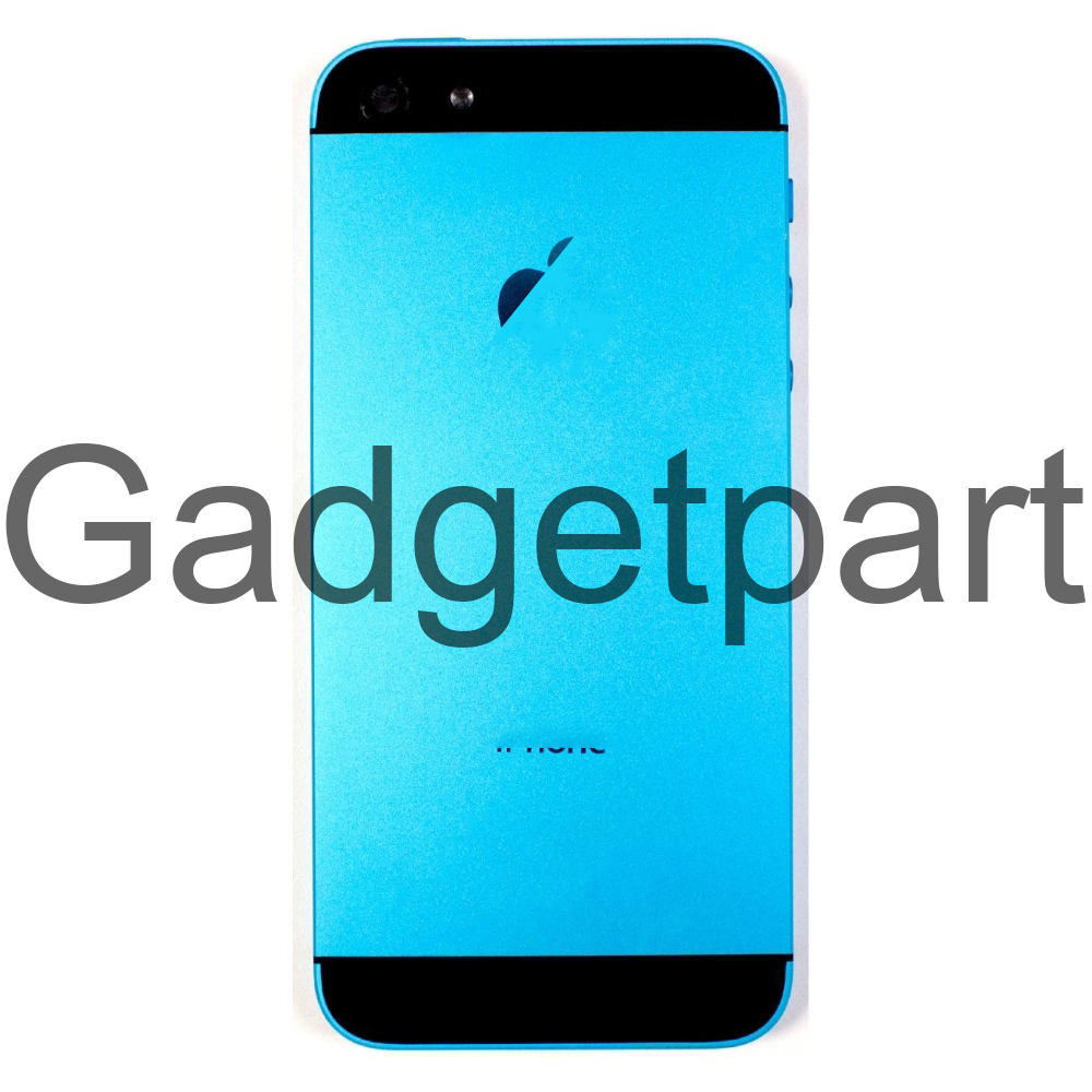 Задняя крышка iPhone 5 Сине-Черная (Blue-Black)