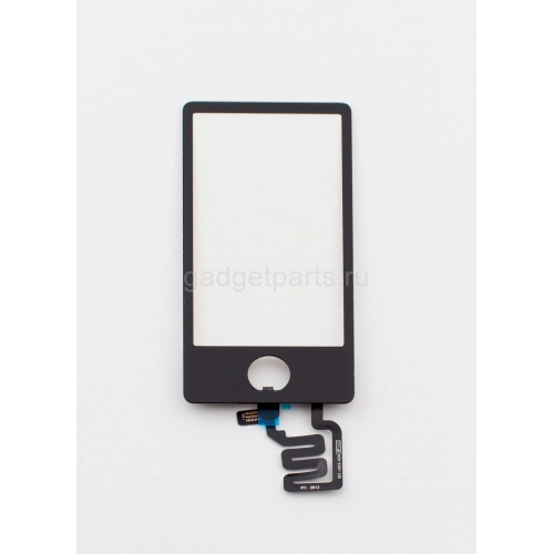 Сенсорное стекло, тачскрин iPod nano 7 Черный (Black)