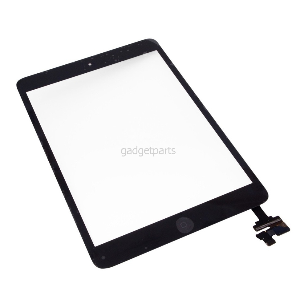 Сенсорное стекло, тачскрин в сборе (Контроллер+кнопка Home) iPad mini, mini 2 Retina Черный (Black)