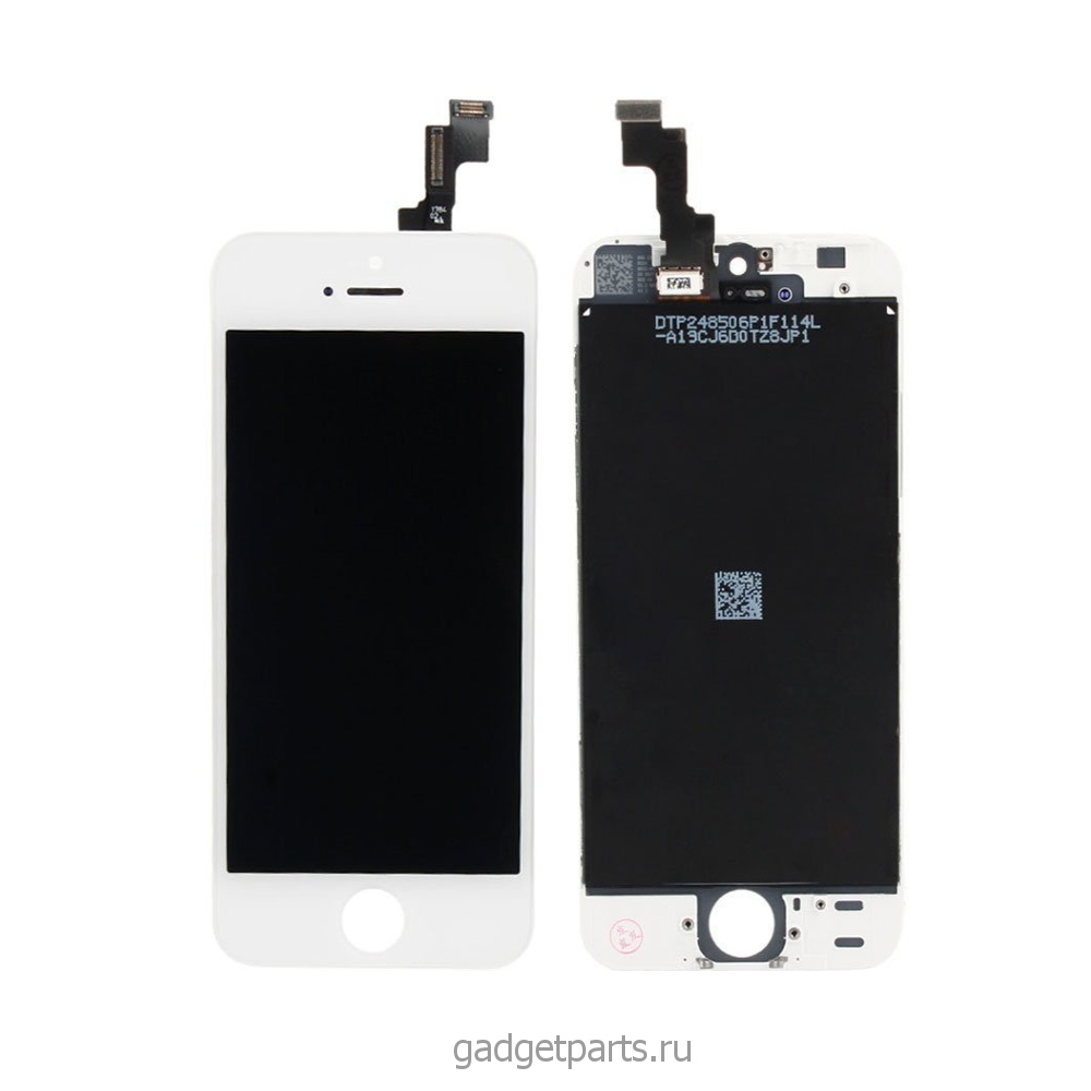 Модуль (дисплей, тачскрин, рамка) iPhone 5S, SE Белый (White) Оригинальная матрица