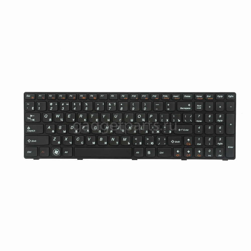 Клавиатура для ноутбука Lenovo IdeaPad Y570, B575, V570, B570, Z570 Черная (Black) Клавиатура для ноутбука Lenovo IdeaPad Y570, B575, V570, B570, Z570 Черная (Black)