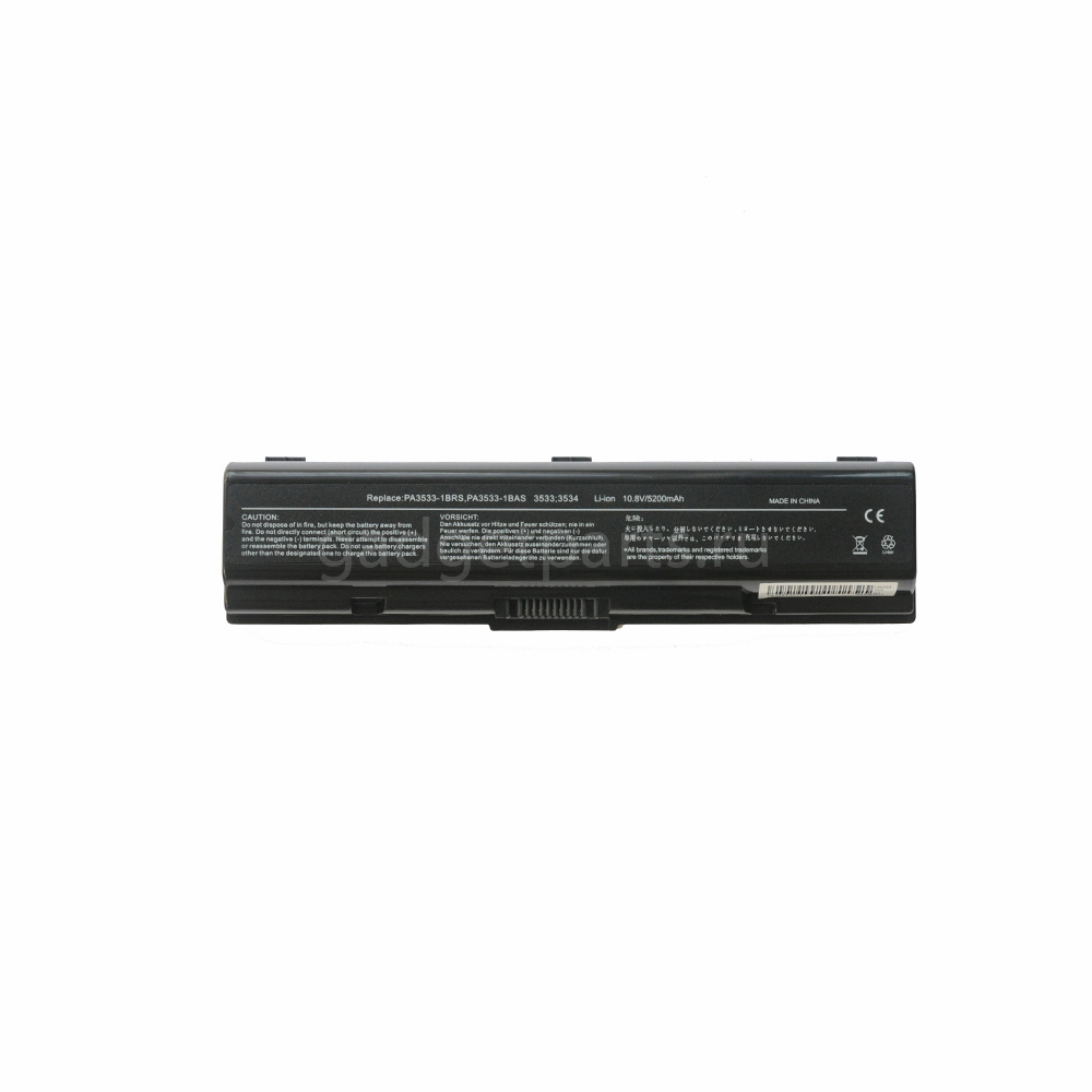 Аккумуляторная батарея для ноутбука Toshiba A200, A215, A300, L300, L500 (PA3534U-1BRS) 5200mah Аккумуляторная батарея для ноутбука Toshiba A200, A215, A300, L300, L500 (PA3534U-1BRS) 5200mah