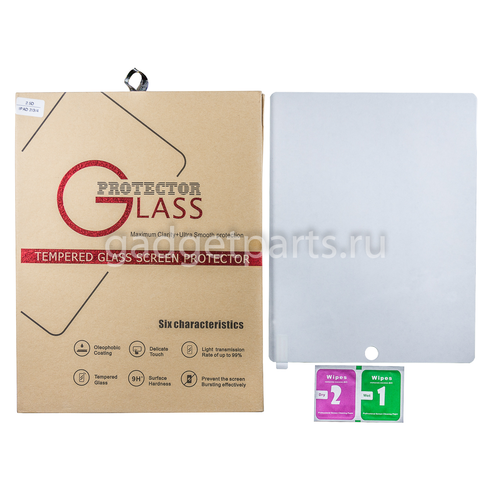 Защитное противоударное стекло iPad 2, 3, 4
