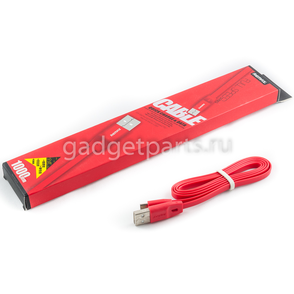 Micro USB кабель, сетевой шнур 1м Красный (Red)