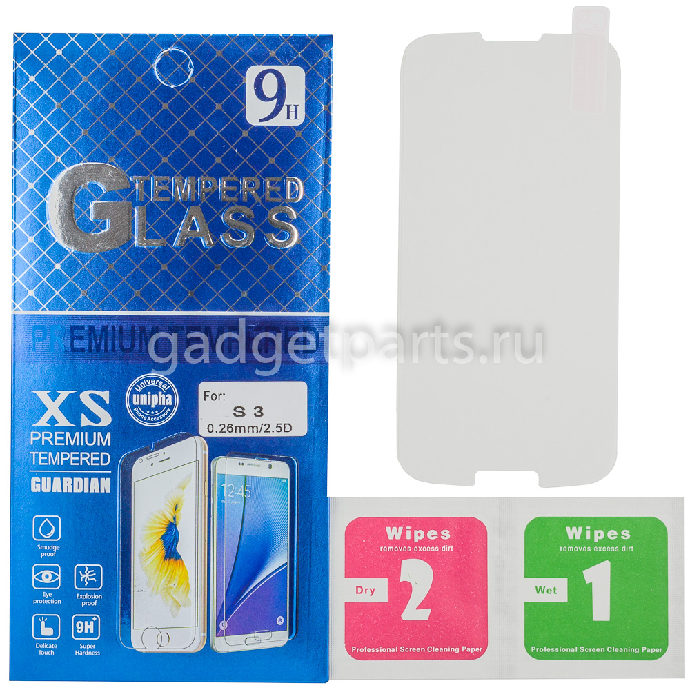Защитное противоударное стекло Samsung Galaxy S3, i9300