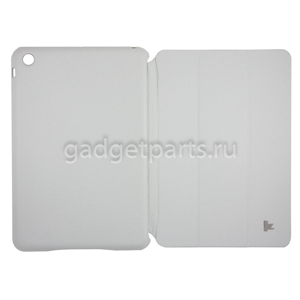 Чехол-накладка iPad Mini 2, 3 Кожаный Белый (White)