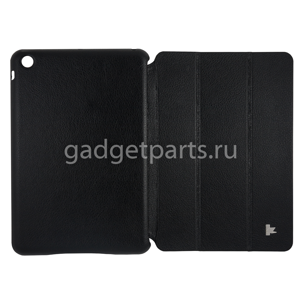 Чехол-накладка iPad Mini 2, 3 Кожаный Черный (Black)