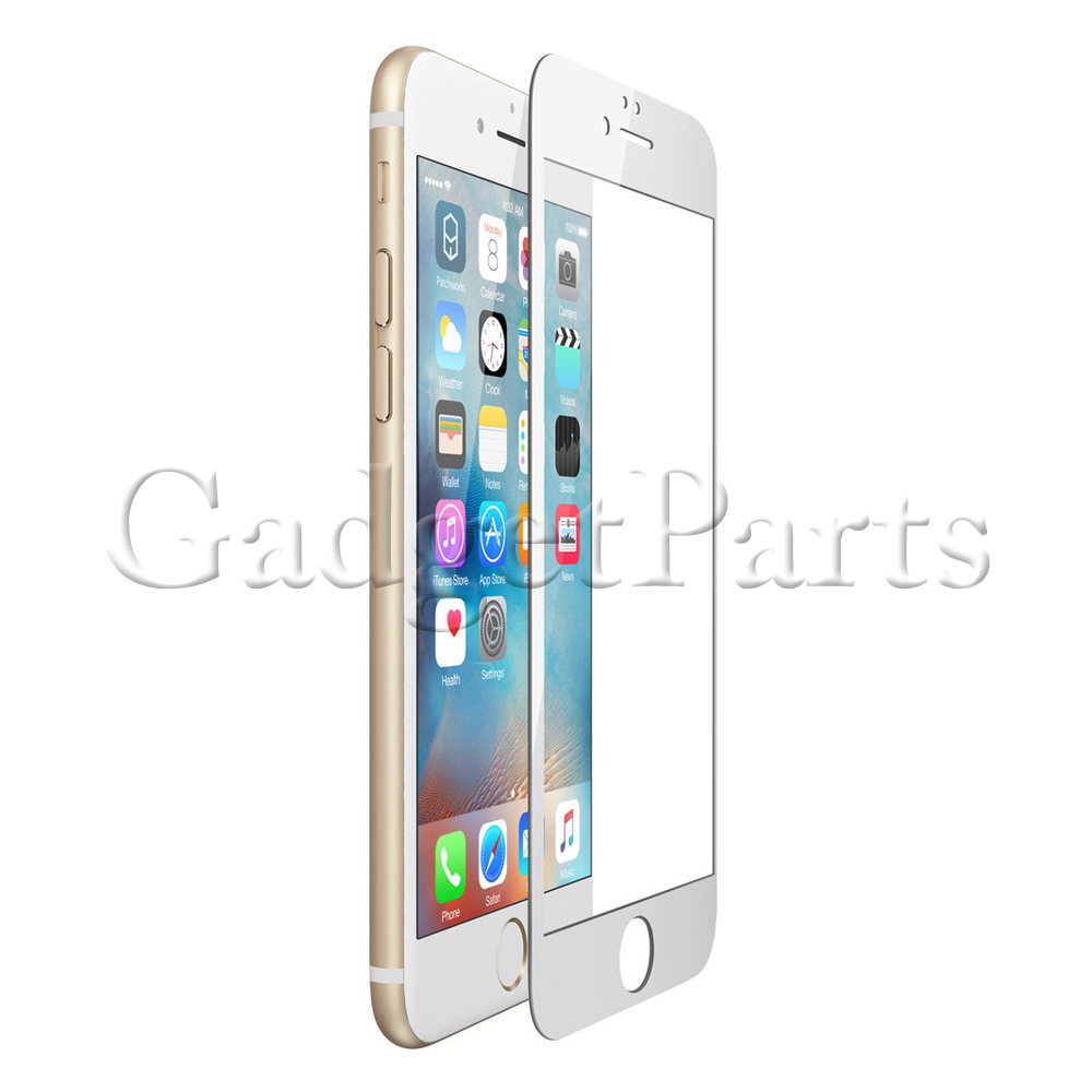 Защитное противоударное стекло 3D iPhone 6 Plus, 6S Plus Белое (White)