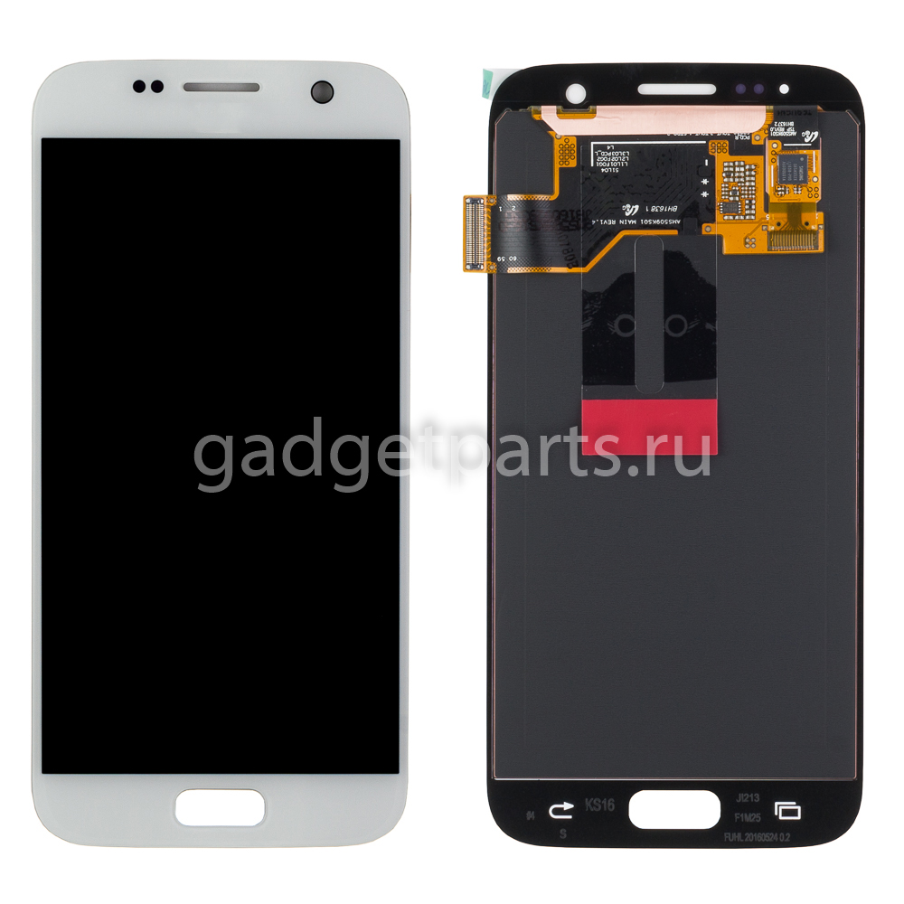 Модуль (дисплей, тачскрин, рамка) Samsung Galaxy S7, G930F Белый (White) Оригинал