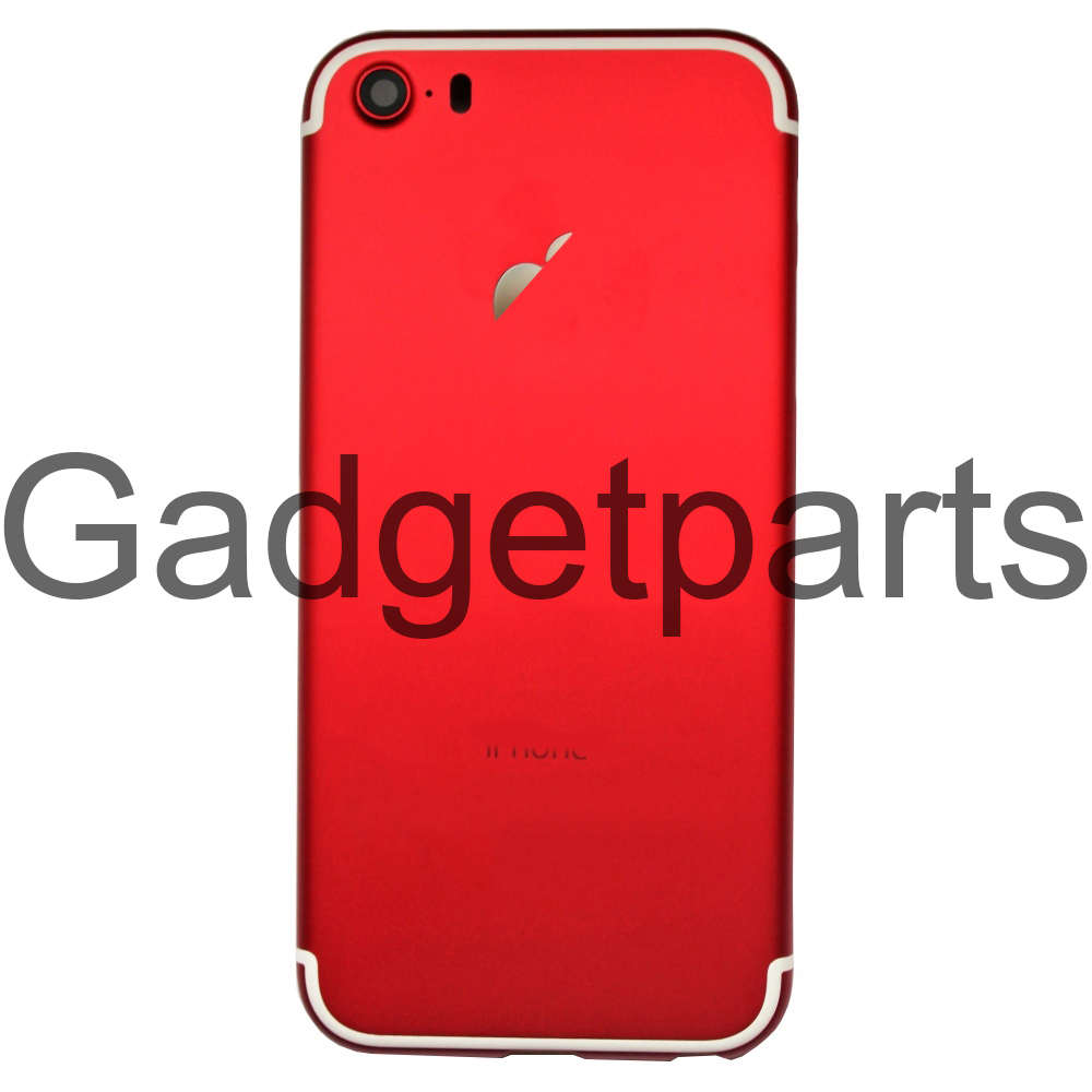 Задняя крышка iPhone 5 под iPhone 7 Красная (Red)