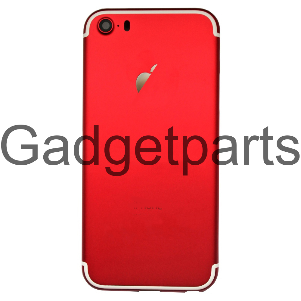Задняя крышка iPhone 5S под iPhone 7 Красная (Red)