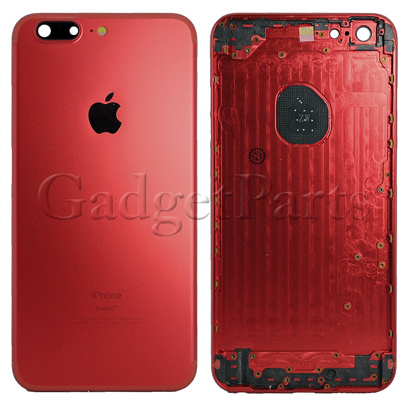 Задняя крышка iPhone 6 Plus под iPhone 7 Plus Красная (Red)