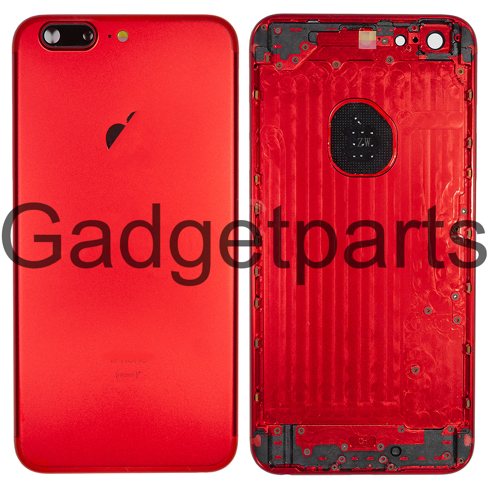 Задняя крышка iPhone 6 Plus под iPhone 7 Plus Красная (Red)