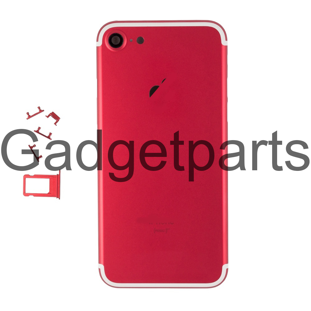 Задняя крышка iPhone 7 Красно-Белая (Red-White)