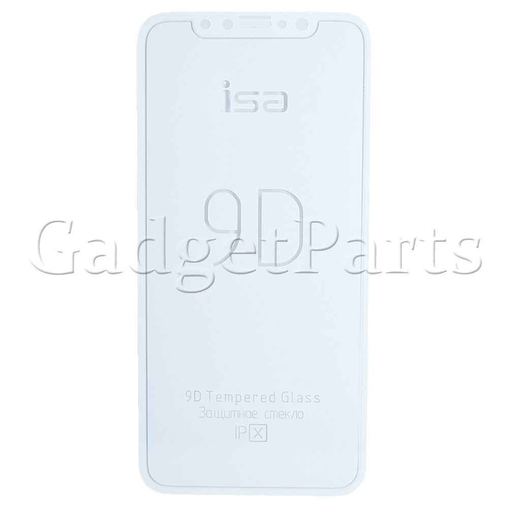 Защитное противоударное стекло 3D iPhone X, XS, 11 Pro Белое (White)