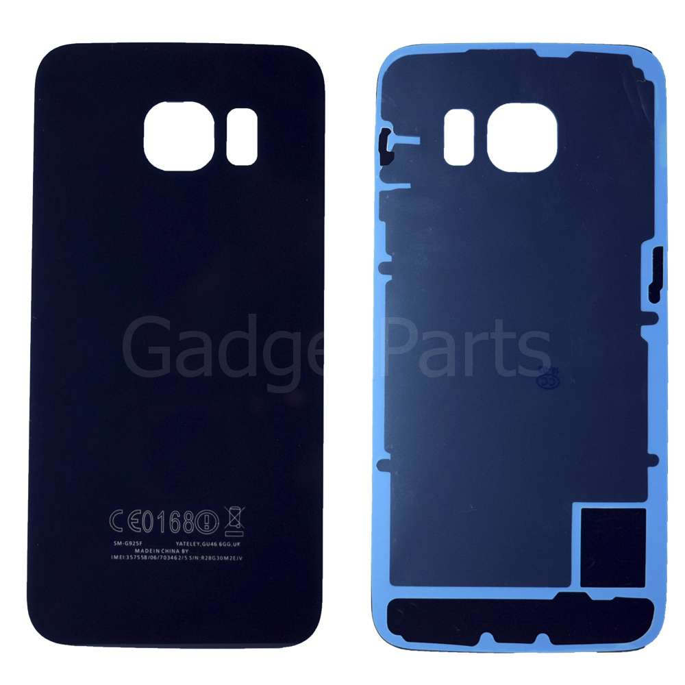 Задняя крышка Samsung Galaxy S6 Edge, G925F Синяя (Blue) Оригинал