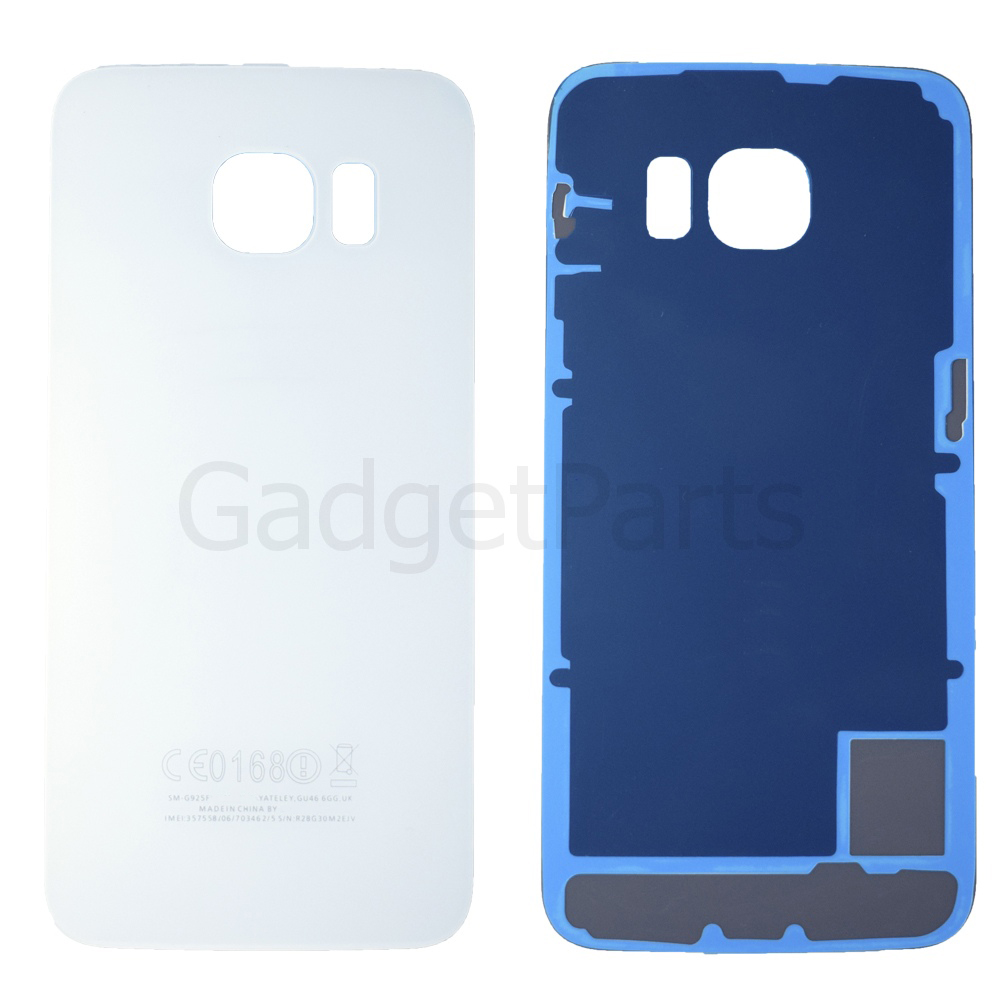 Задняя крышка Samsung Galaxy S6 Edge, G925F Белая (White) Оригинал