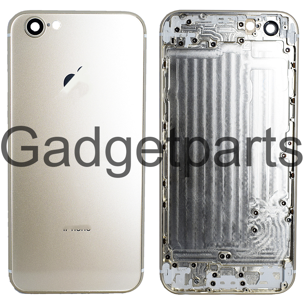 Задняя крышка iPhone 6 под iPhone 8 Золотая (Gold)