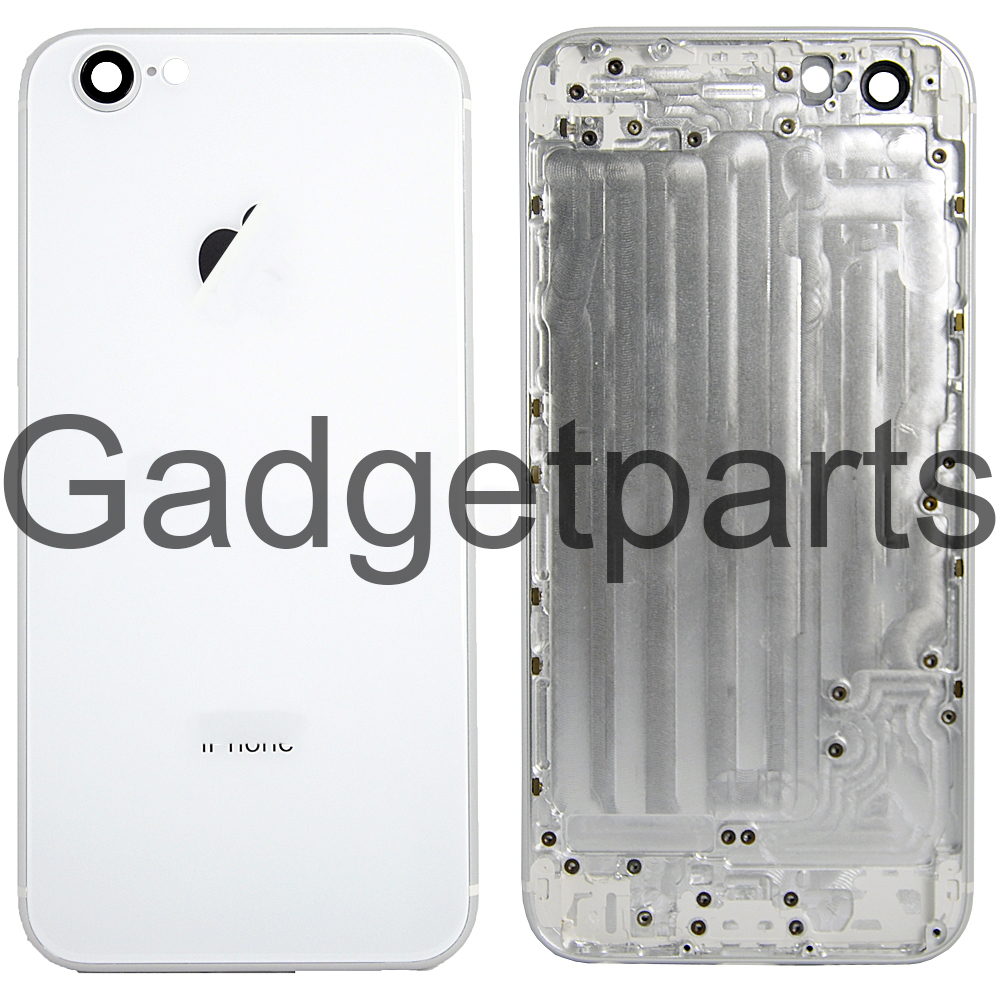 Задняя крышка iPhone 6 под iPhone 8 Белая (Silver)