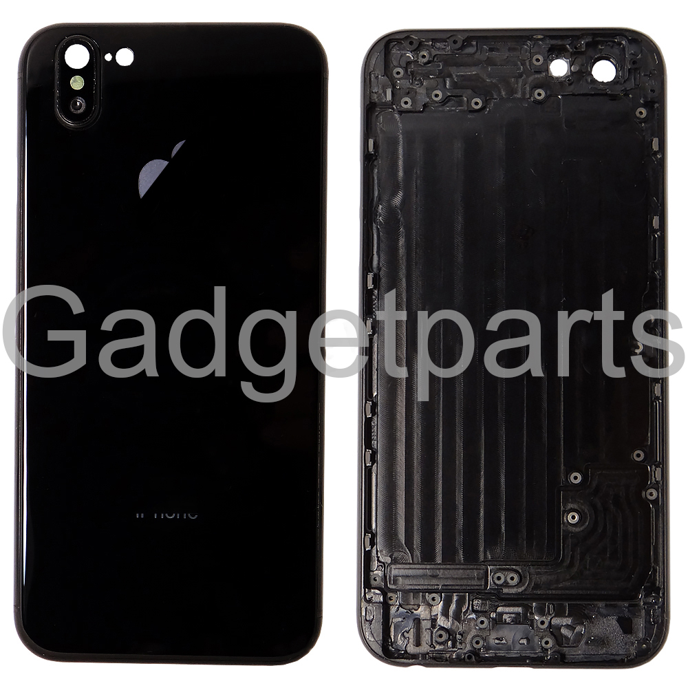 Задняя крышка iPhone 6 под iPhone X Черная (Space Gray, Black)